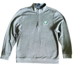 NWOT Under Armour Performance Fleece Jacket Royal Dornoch Golf Club Size L Gray